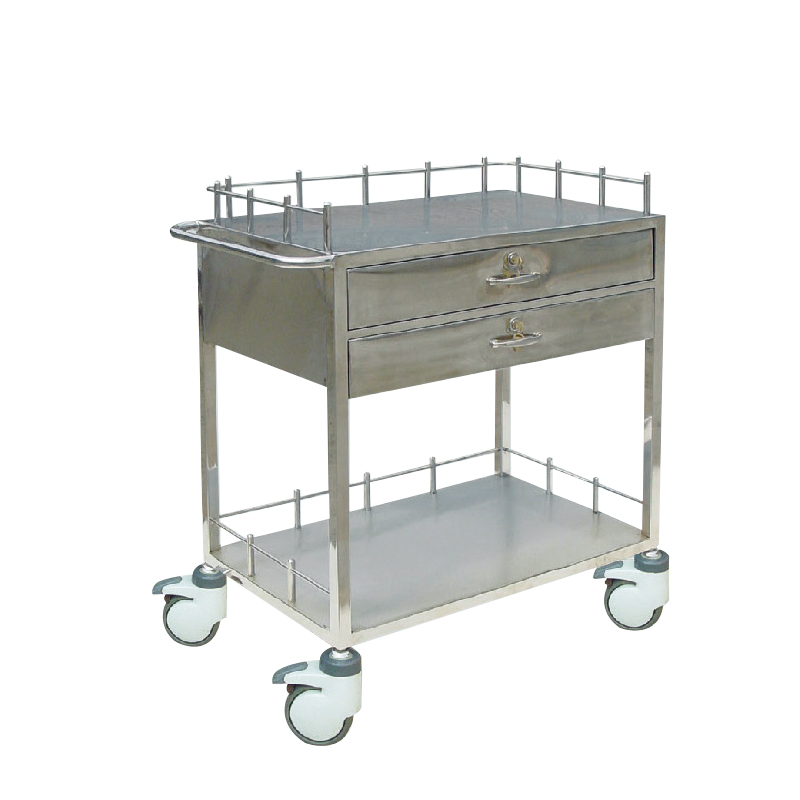 Gerobak Obat Mulut 120 Kompartemen Stainless Steel